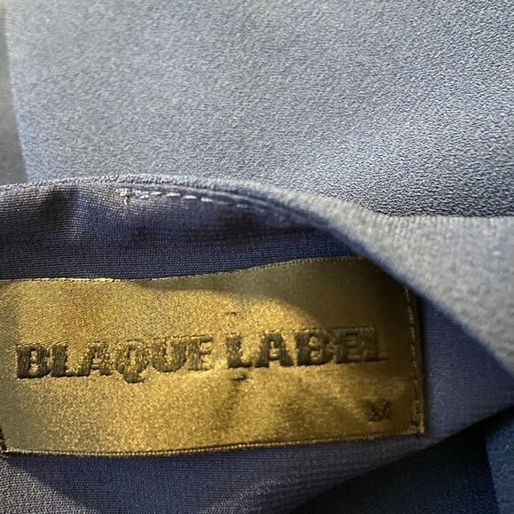 Blaque Label Navy Blue Cold Shoulder Dress Medium - Picture 6 of 7